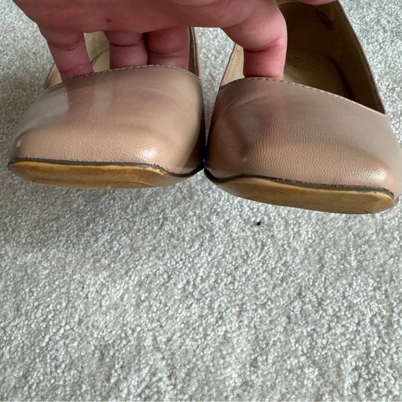Naturalizer Karina Square Toe Block Heel Size 10 Medium Beige Tan Nude 2.5” heel - Picture 3 of 12